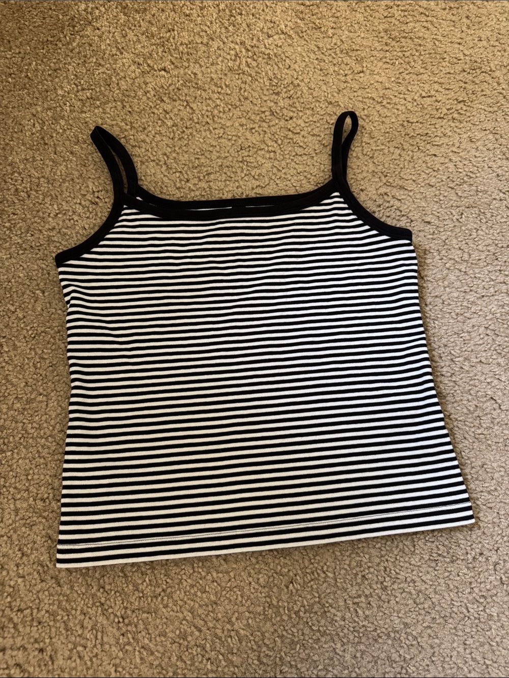 Uniqlo Black & White Striped Camisole